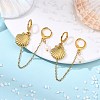 304 Stainless Steel Pendants & Natural Cultured Freshwater Pearl Leverback Earrings EJEW-JE07259-03-1