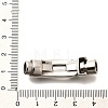 304 Stainless Steel Magnetic Clasps STAS-R140-08P-3