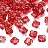 Electroplate Transparent Glass Beads GLAA-A045-03L-2
