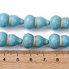 Synthetic Turquoise Dyed Beads Strands G-B184-B02-03-5