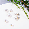 High Luster Eco-Friendly Plastic Imitation Pearl Ear Nuts MACR-S284-05A-5