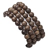 Synthetic Howlite & Turquoise Beaded Stretch Bracelets BJEW-JB111343-5