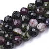 Natural Tourmaline Beads Strands G-S345-8mm-001-1