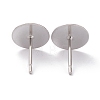 Non-Tarnish 304 Stainless Steel Stud Earring Findings STAS-J031-02-2