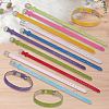 20Pcs 10 Colors PU Leather Watch Bands AJEW-CY0002-89-7