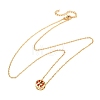 Brass Pave Cubic Zirconia Birth Stone Constellation Pendant Cable Chain Necklaces NJEW-D334-01G-05-4