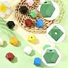 20Pcs 10 Colors Wood Beads WOOD-FS0002-58-3