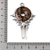 Natural Rhodonite Big Pendants G-G466-02P-09-3