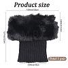 Acrylic Fiber Woolen Yarn Socks Leg Cover AJEW-WH20018-149B-2