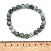 Natural Jade Round Beaded Stretch Bracelets GG-CBA12F1-02A-03-5