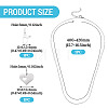 1Pc 304 Stainless Steel Cable Chain Necklaces NJEW-TA0001-24Q-3
