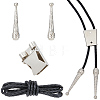DIY Flower Bolo Tie Making Kit DIY-GF0014-25A-1