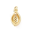 Brass Micro Pave Cubic Zirconia Charms KK-C012-50G-2