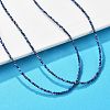 Natural Lapis Lazuli Beaded Necklaces NJEW-JN02492-01-5