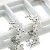 304 Stainless Steel Flower Cuff Earrings for Women EJEW-A118-03P-3