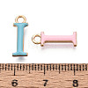 Rack Plating Alloy Enamel Pendants ENAM-T024-53I-G-3