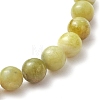 Natural Chinese Jade Round Bead Stretch Bracelets for Women Men BJEW-TA00599-4