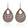 Wood & Iron Dangle Earrings FS-WG31712-02-1