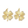 Brass Cubic Zirconia Pendants X-KK-L251-54G-1