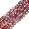 Crackle Glass Beads Strands CCG-C002-6mm-11-1