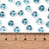 Electroplate Transparent Colours Rainbow Glass Seed Beads SEED-T007-03R-4