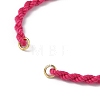 Braided Cotton Cord Bracelet Making MAK-L043-02G-02-2