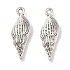 Spiral Shell Tibetan Style Alloy Pendants X-TIBEP-R344-40AS-LF-1