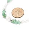 Natural Green Aventurine Chip Beads Bracelets & Necklaces Sets SJEW-JS01357-04-3