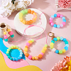  72Pcs 12 Colors Luminous Round Food Grade Silicone Beads SIL-TA0001-37-8