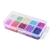 10 Grid Transparent Glass Bubble Beads MACR-N017-03-1-3