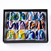 Handmade Lampwork Wide Band Rings RJEW-Q150-M02-B-1