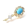 Synthetic Turquoise Pendants KK-N289-03G-2