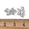 Brass Micro Pave Cubic Zirconia Connector Charms KK-F893-08P-3