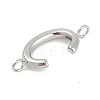 304 Stainless Steel Letter Connector Charms LS-STAS-M108-01P-03-2