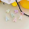 UV Plating Acrylic Alphabet Beads OACR-N163-42A-1