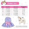 4Pcs Dog Summer Bowknot Dress JX416A-2