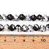 Electroplate Glass Beads Strands GR8MMY-01S-4
