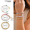 3Pcs 3 Styles Easter Alloy Enamel Charm Bracelets FS-WG62275-01-1