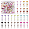 200Pcs 10 Colors Opaque Glass Beads GLAA-TA0001-20-9