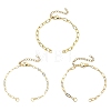 3Pcs 3 Sizes Brass Paperclip Chains Bracelet Making AJEW-JB01601-1