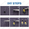 DIY Butterffly Wing Dangle Earring Making Kits DIY-SC0019-73-4