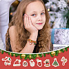 40Pcs 20 Styles Christmas Alloy Enamel Pendants ENAM-TA0001-55-18