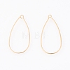 Brass Earring Hooks X-KK-T038-138G-1