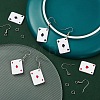 DIY Poker Playing Card Pendant Dangle Earrings Making Kit DIY-YW0004-60-6