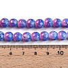 Baking Paint Glass Beads Strands DGLA-N008-8mm-02-5