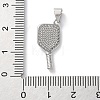 Rack Plating Brass Micro Pave Cubic Zirconia Pendants KK-Z079-02P-3
