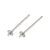 Tarnish Resistant 304 Stainless Steel Stud Earring Findings STAS-Q036-1-1