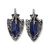 Natural Lapis Lazuli Faceted Big Pendants G-L524-03AS-05-1