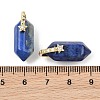 Natural Lapis Lazuli Double Terminal Pendants GG-CBA4154-07G-04-3