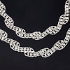 1Yard Wavy Glass Rhinestone Chains Garland Strands for Wedding AJEW-HS0001-45-1